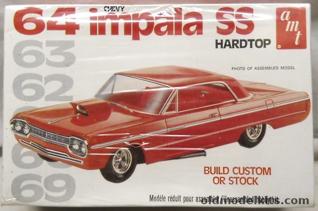 AMT 1/25 1964 Chevrolet Impala SS Two-Door Hardtop - Stock or Custom, 2203 plastic model kit